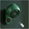Ventoinha de parede, Generisch, 45 W, 35 dB, 4 kg, 270 × 335 × 360 mm, com comando à distância, com temporizador, Verde, para uso diário