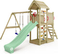 Escada, Wickey, Spielturm, 120 cm, 9 cm, 4,5 cm, 9 × 9 cm, 9 × 4,5 cm, madeira, Verde / Natural, para uso diário