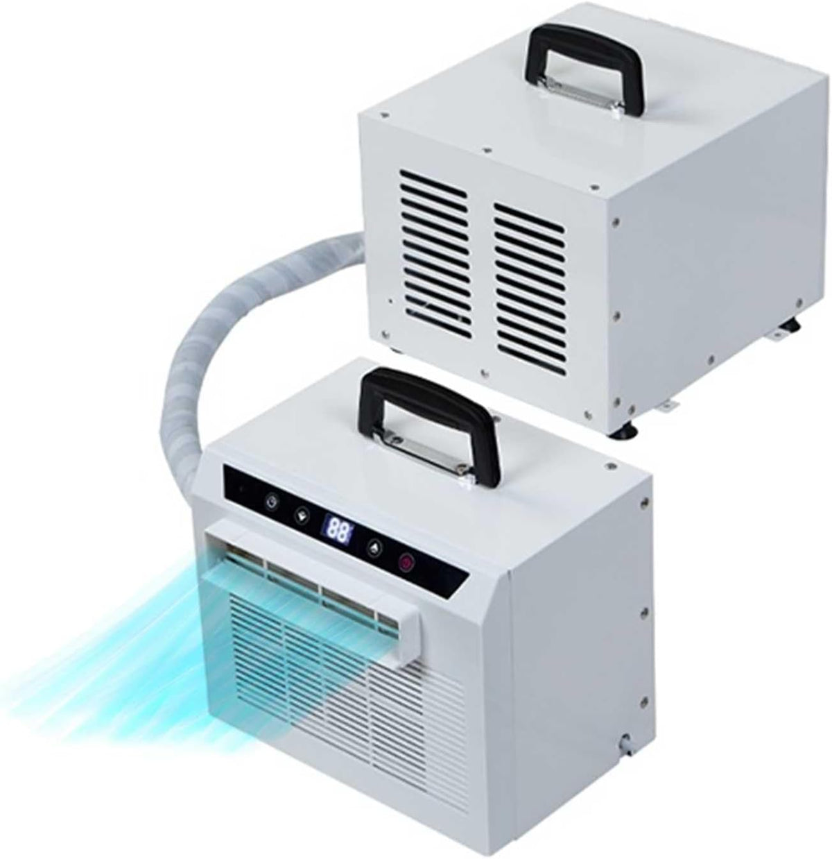 Ar condicionado split, YXHGNNS, 1300W, com temporizador, com controlo por aplicação, Branco, para uso diário
