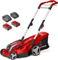 Einhell, Corta-relva, Akku-Rasenm, 36 V, 36 cm, 45L, 3,0 Ah, dobrável, com rodas, com bateria, Vermelho / Preto / Prateado
