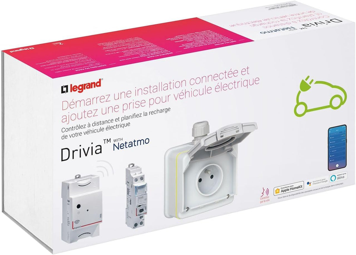 Quad elétrico infantil, Legrand, 16 A, 230 V, 20 A, 147,5 × 180 × 73 mm, resistente à água, plástico, Branco / Vermelho, para uso diário