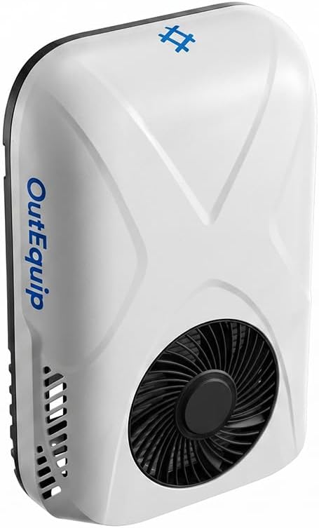 Ar condicionado, outequip, 12V, 21A, 460Ah, 630Ah, 40 dB, Branco / Preto, para uso diário