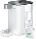 Dispensador de água quente, BRITA, Hei, 4L, 150 ml, 250 ml, 350 ml, 450 ml, Branco / Prateado, para uso diário